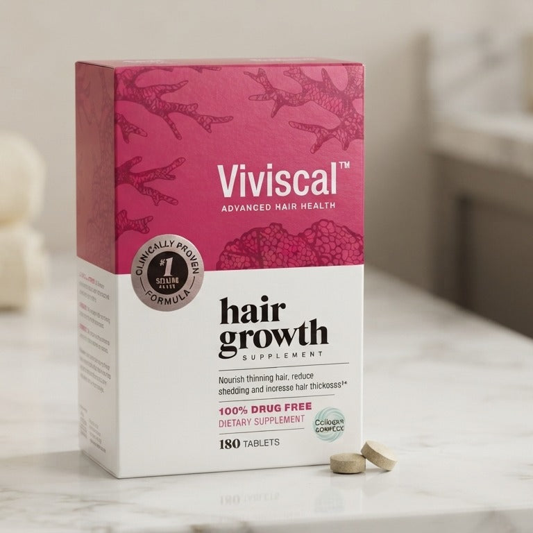 Viviscal Advanced Hair Health Hair Growth Supplement – 180 Tablets, 100% Drug Free