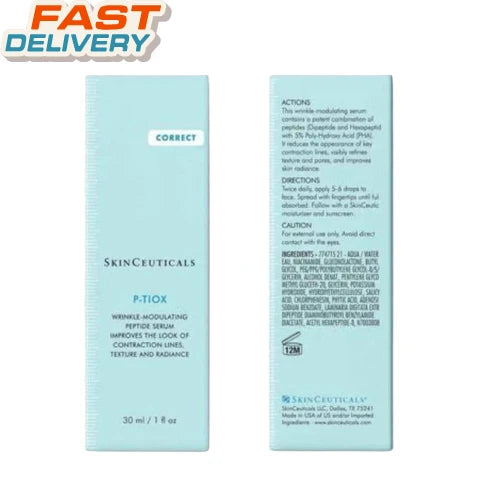SkinCeuticals P-TIOX Wrinkle-Modulating Peptide Serum 1.0 oz / 30 ml Pack of 2