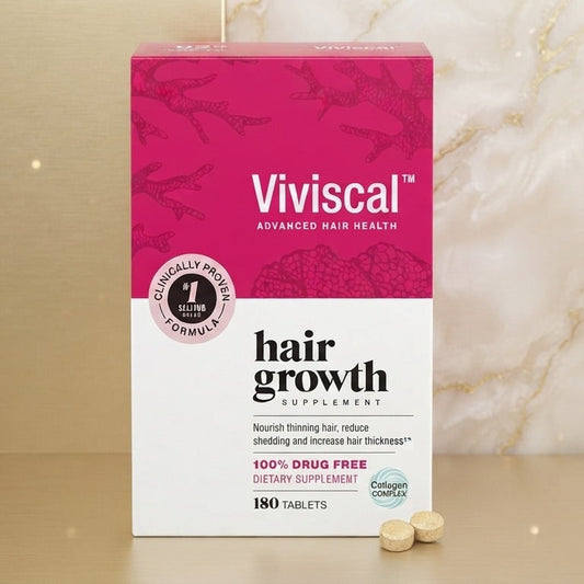 Viviscal Advanced Hair Health Hair Growth Supplement – 180 Tablets, 100% Drug Free
