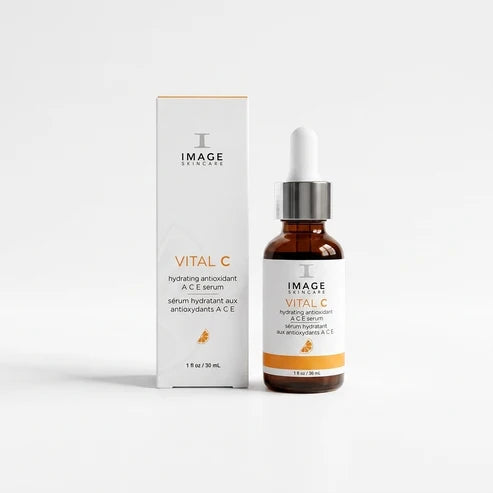 IMAGE Skincare VITAL C Hydrating Antioxidant A C E Serum 1 fl oz / 30 mL – Brightening Facial Serum – New Sealed
