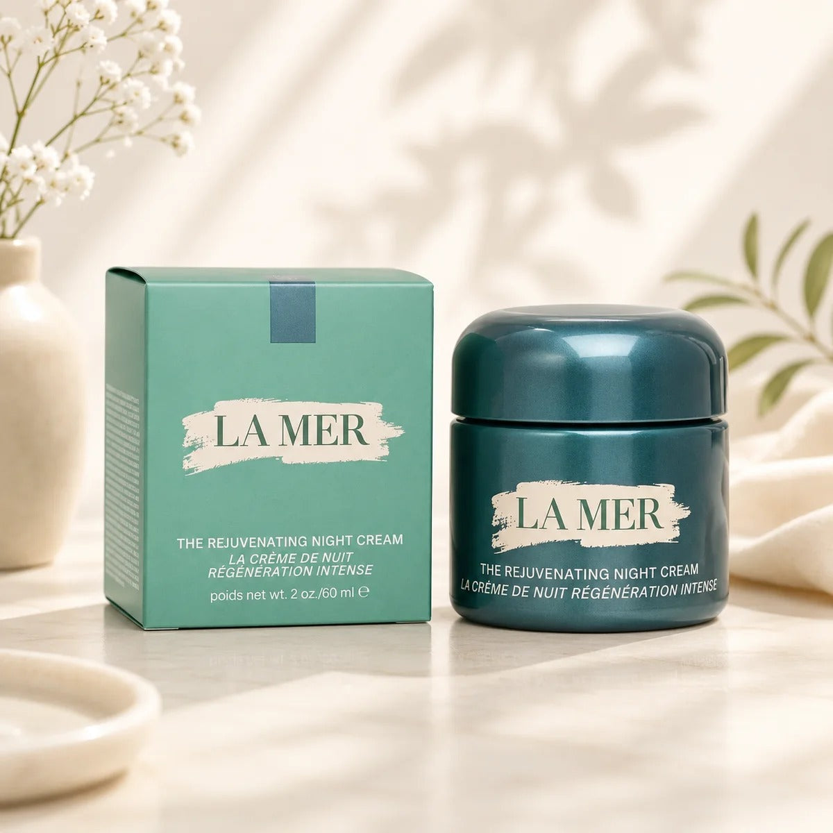 La Mer The Rejuvenating Night Cream 60ml / 2oz Anti-Aging Moisturizer Face Cream New Sealed