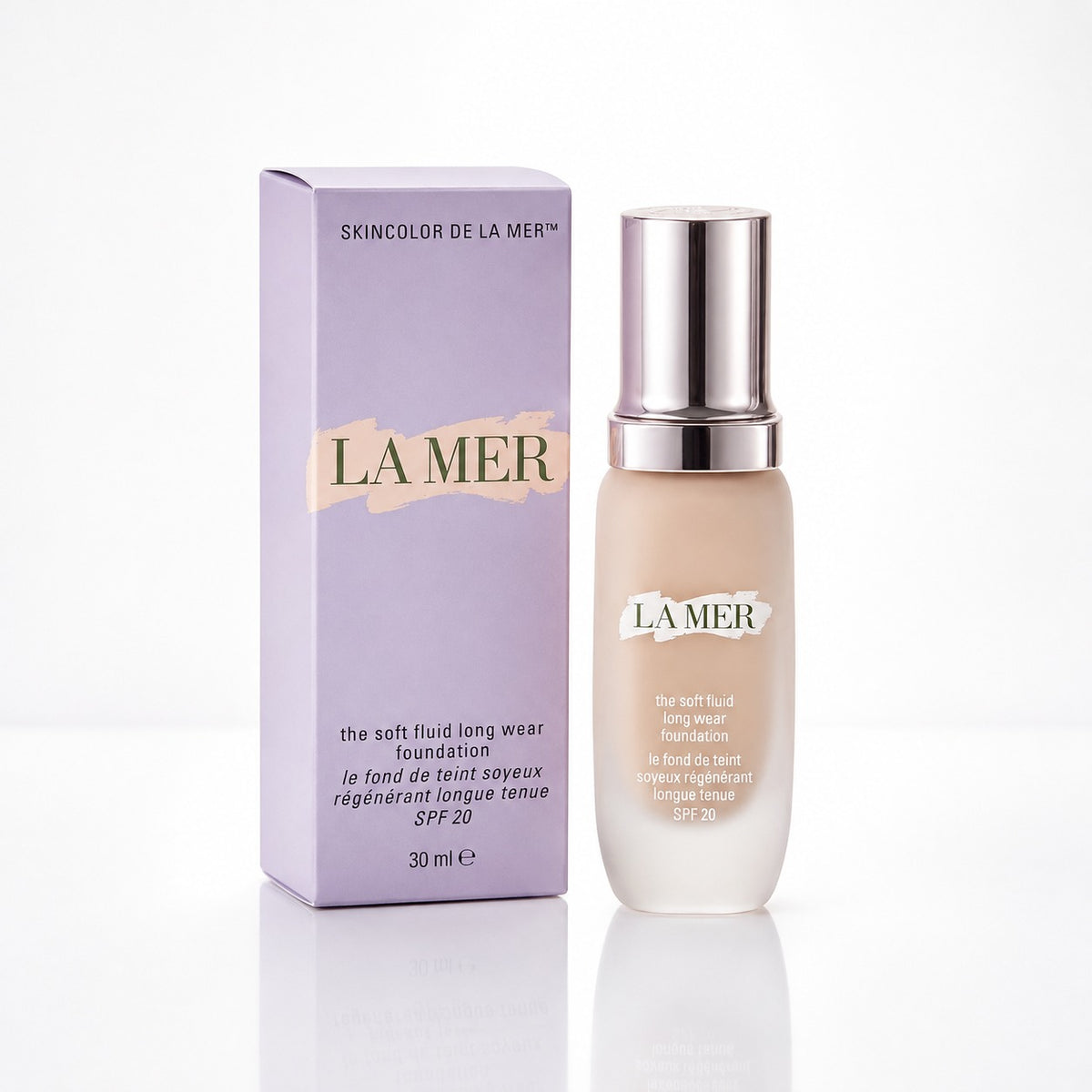 La Mer Skincolor de La Mer Soft Fluid Long Wear Foundation SPF 20 30 mL – Luxury Liquid Foundation – New in Box
